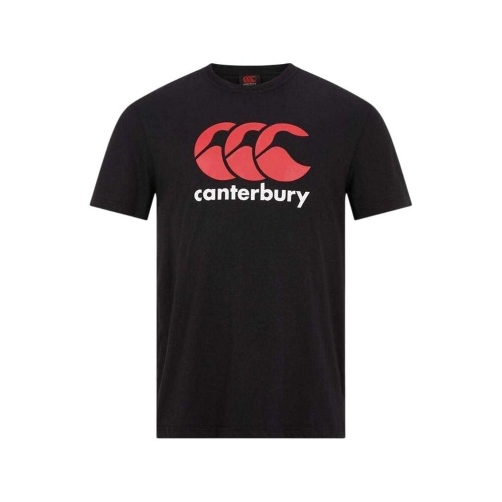 Canterbury Mens Large Logo T-Shirt / Black/Red/White